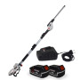 Scie à Ebrancher Taille Haies sur perche 20V Xperformer XP2PSTH20LI - Outil portatif 2 Batteries 4Ah et DOUBLE chargeur inclus