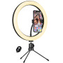 Selfie Kit U25T Ring Light Anneau Lumineux TRIPOD Lampe LED - 3 Modes d'éclairage avec télécommande Bluetooth
