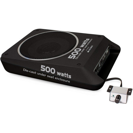 Caisson Actif Caliber BC108US - Extra Plat avec Haut-Parleur de grave de 20 cm - Noir