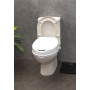 Siège de toilette surélevé en plastique avec couvercle Senator blanc - Hauteur 10 cm