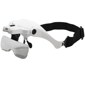 Lunettes a loupe - 5 grossissements - avec lampe LED