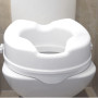 Siège de toilette surélevé en plastique sans couvercle Senator blanc - Hauteur 5 cm