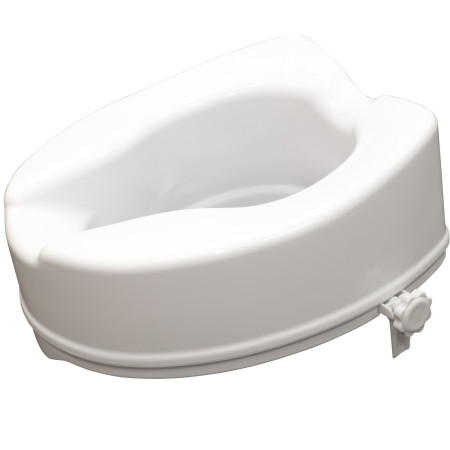 Siège de toilette surélevé en plastique sans couvercle blanc Senator - hauteur 16 cm