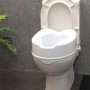 Siège de toilette surélevé en plastique sans couvercle blanc Senator - hauteur 16 cm