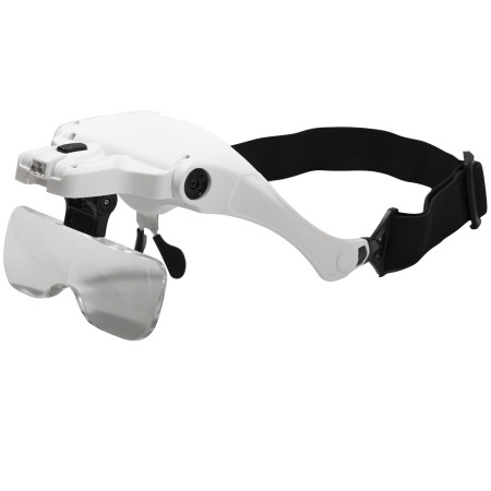 Lunettes à loupe - 5 grossissements - avec lampe LED
