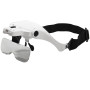Lunettes à loupe - 5 grossissements - avec lampe LED