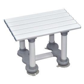 Siège de bain Aidapt en plastique Medina - Hauteur 30 cm - Blanc