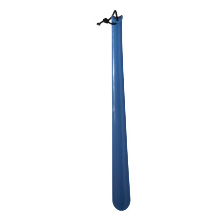 Chausse-pied Aidapt en plastique allongé - bleu - 45 cm
