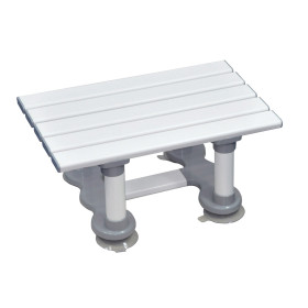 Siège de bain Aidapt en plastique Medina - Hauteur 15 cm - Blanc