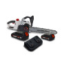 Tronçonneuse 40V (2x20V) X-Performer XPTRO40LI-2B - Double Sécurité - Graissage Auto + 2 Batteries 2 Ah - Double char...