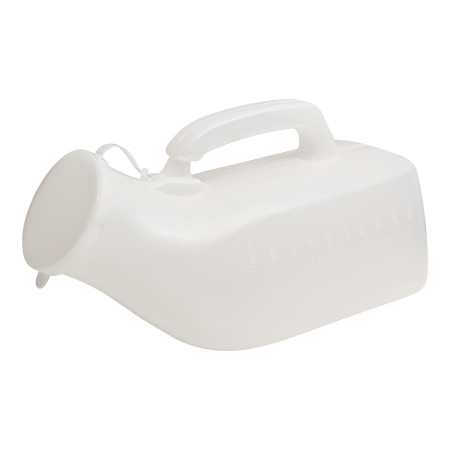 Urinoir Masculin Bouteille d'urine extérieure portative de 1000ml avec couvercle