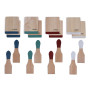 Set d’accessoires pour raclette - 8 spatules en bois + 8 planchettes en bois