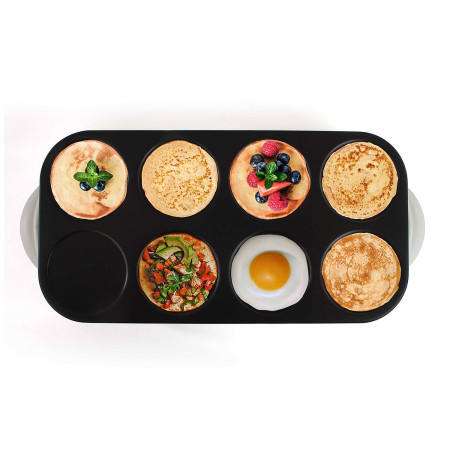 Crêpière Maxi crêpes / pancakes party avec revêtement anti-adhésif - 8 personnes - 1500W