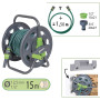RIBILAND Dévidoir tuyau d'arrosage - 15 m - Ø 12,5 mm