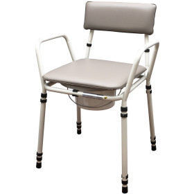 Chaise Percée avec Rembourage Aidapt VR161G à Hauteur réglable - Contenance 5 Litres