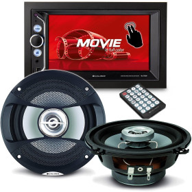 Pack sono voiture Autoradio RMD803DAB-B 4x75W + 2 hauts parleurs 13cm 100W