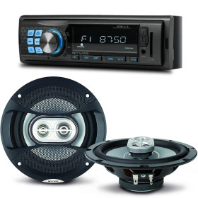 Pack sono voiture Autoradio Muse M-195 BT 160 Watts + 2 haut parleurs 16,5m 120W