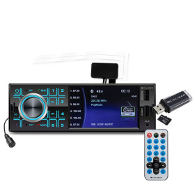 Autoradio Caliber RMD404DAB-BT 75W x 4 - DAB+ - Bluetooth  - USB-SD-MP3-AUX-FM - Télécommande - 1-DIN