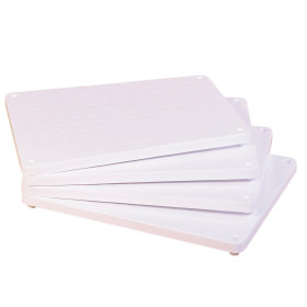 Marche-pied de baignoire Langham modulaire, avec pieds antidérapants, possibilité d'ajouter ou retirer des sections