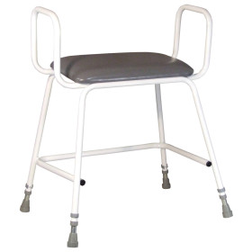 Tabouret perchoir bariatrique Torbay avec bras, pieds réglable en hauteur