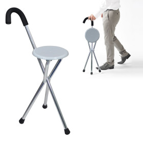 Canne siège pliante en Aluminium Aidapt