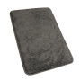 Tapis Antidérapant à Mémoire de Forme - Identités 817227, Idéal Comme Sortie de Bain, Sèche Rapid, 60 x 45cm - Gris