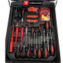 Valise outil, WIdmann 254ALC, coffret de garagiste, mécanicien de 254 pièces, pinces, tournevis, clés, scie, marteau