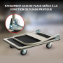Perel OHT150 Chariot plate-forme 74 x 48 cm max 150 kg