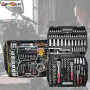 Coffret Outils Kraft Muller CRV 171 pièces Douilles, Cliquets, 12 clés FLEX, haute qualité, chrome vanadium