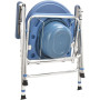 Chaise de toilettes, Identités 811006, pliante Islande, pot amovible,  Livrée avec galette souple