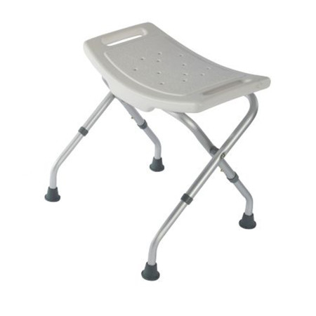 Tabouret de douche, Identités 812031, Chaise de douche, courbé pliant blanc, pliable pour le ranger et le transporter...