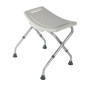Tabouret de douche, Identités 812031, Chaise de douche, courbé pliant blanc, pliable pour le ranger et le transporter...