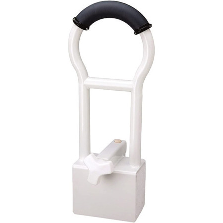 Barre d'Accès au Bain Sécurit - Identités 812225, Large Prise Antidérapante - se Fixe sur Rebord de Baignoire