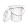 Seau avec couvercle - Identités 801164 - et anse très pratique - 13 Litres. Coloris blanc. Contenance 13 litres