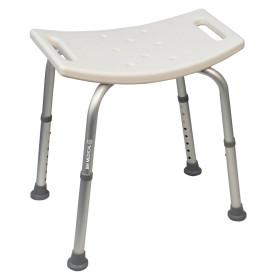 Siège Tabouret de douche Hauteur réglable Bm Medical TD40 - poignées intégrées pour aider au maintien/transfert Anti-dérapants