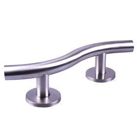 Barre d'appui Aidapt VY477P - incurvée de luxe en acier inoxydable au fini polie