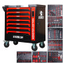 Servante d'atelier BM TOOLS 9/7 MONSTER-EDITION-RED 7 tiroirs pleins, 1 porte & 1 tiroir vertical - 257 outils - Sur ...