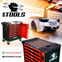 Servante d'atelier BM TOOLS 9/7 MONSTER-EDITION-RED 7 tiroirs pleins, 1 porte & 1 tiroir vertical - 257 outils - Sur ...