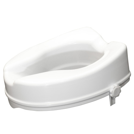 Siège de toilette surélevé 10cm - Viscount de 4" - Convient à la majorité des cuvettes de toilettes