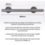 Barre d'appui - Aidapt VY475B - droite en acier inoxydable finition brossée