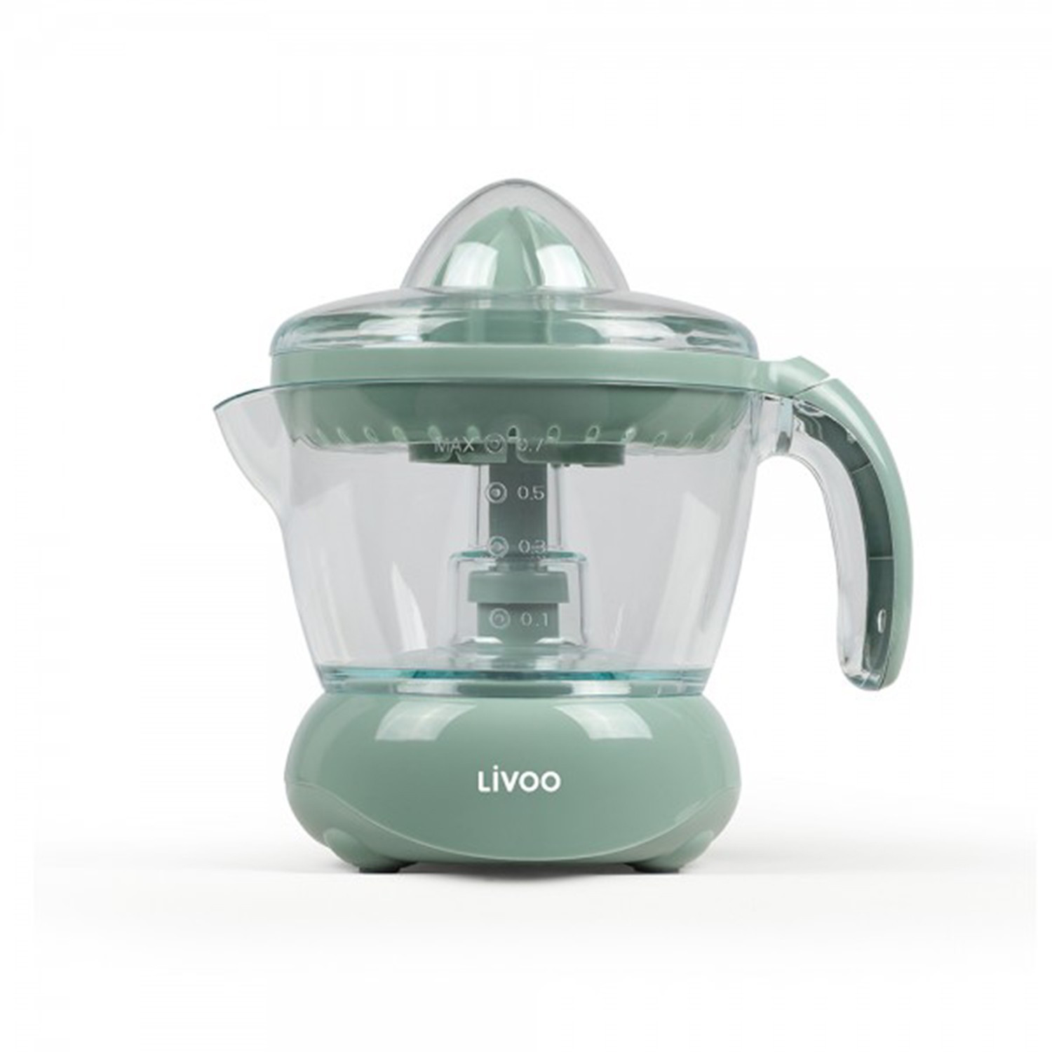 Presse-agrumes électrique Livoo DOD131VS - 700 Ml, 65 Tours/min, Cônes Grands Et Petits, Vert Clair