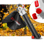 Aspirateur souffleur broyeur de feuilles 40V - X-Performer XPASBT40LI-2B - Sac 45L - avec 2 Batteries 2Ah et double c...