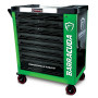 Servante d?atelier complète Barracuda Tools Rock PRO+ 8 tiroirs 7 outillés - 4 roues, 2 freins - Chariot MECANICIEN, ...