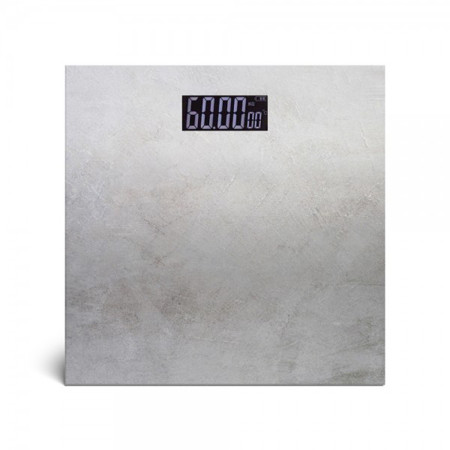 Pèse-personne électronique LIVOO DOM382BT jusqu'à 180 Kg - Ecran LCD - Plateau verre impression Effet Béton