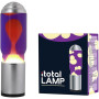ITotal XL2197 Lampe à Lave avec Base Argentée, Liquide Violet et Cire Jaune