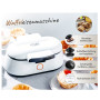 Machine à bols de gaufres 1400W - Adler AD3062 Gaufrier pour desserts sucrés et tartelettes salées - Revêtement antia...