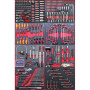 Servante d?atelier complète Barracuda Tools VERTE PRO++ 8 tiroirs 8 outillés - 4 roues, 2 freins - Chariot MECANICIEN...
