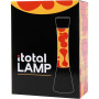 ITotal XL1759 Lampe à Lave 40 cm avec Base Noire, Liquide Jaune et Cire Rouge