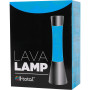 ITotal XL1773 Lampe à Lave 40 cm avec Base Argentée, Liquide Bleu et Cire Blanche