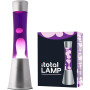 ITotal XL1796 Lampe à Lave 30 cm avec Base Argentée, Liquide Violet et Cire Blanche